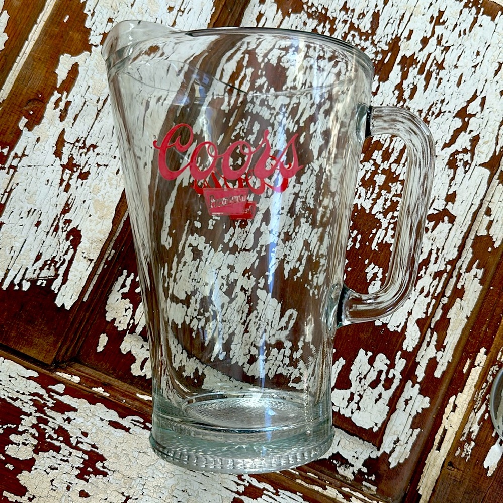 Vintage Coors beer pitcher